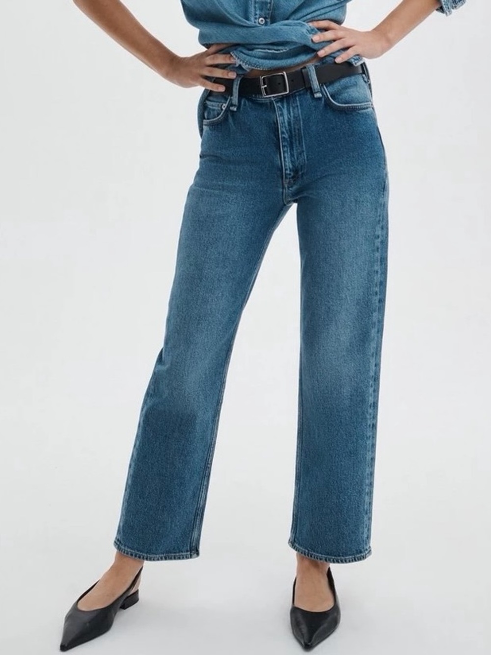 NWT Rag & Bone Harlow Ankle Straight Jean -
Vintage Stretch in Accord